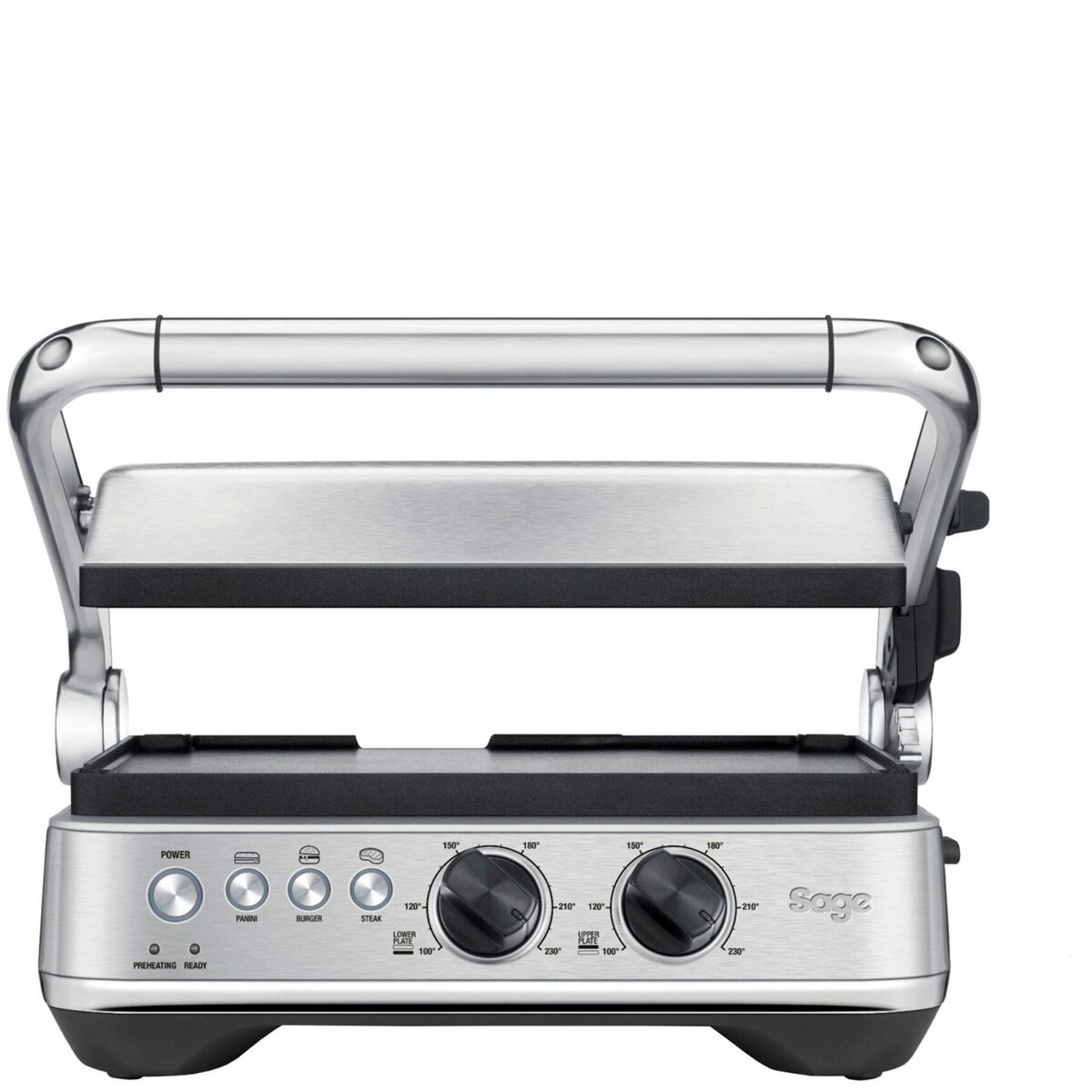 the BBQ & Press Grill stainless steel