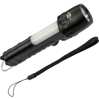 THL 300 LED Flashlight with sidelight, Black-Grey