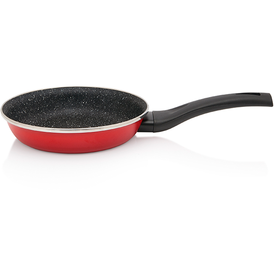 Tigaie Granit Induction 1L Diametru 20CM Rosu/Negru