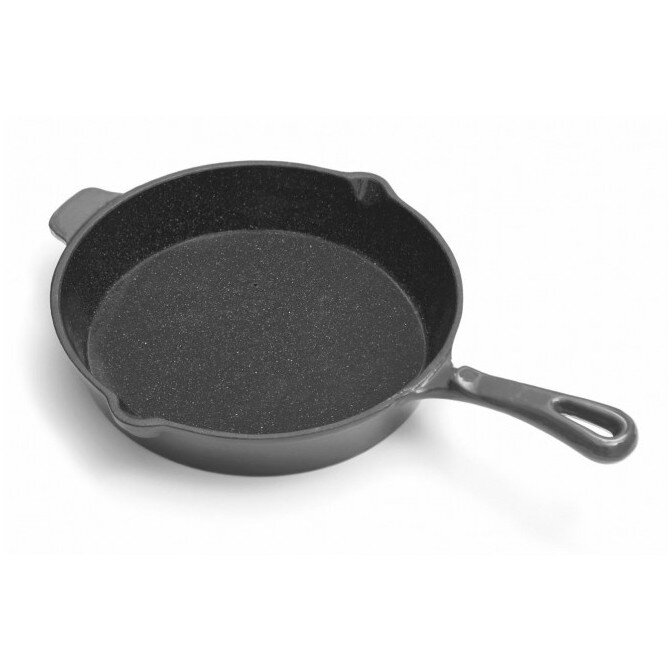 Tigaie Fonta Emailata 26x5Cm Marble Gri