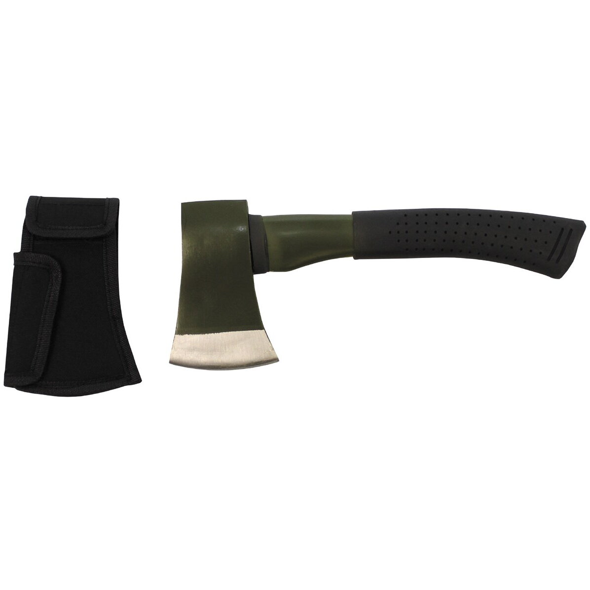 Topor camping deluxe cu husa, 30 cm, 910 grame