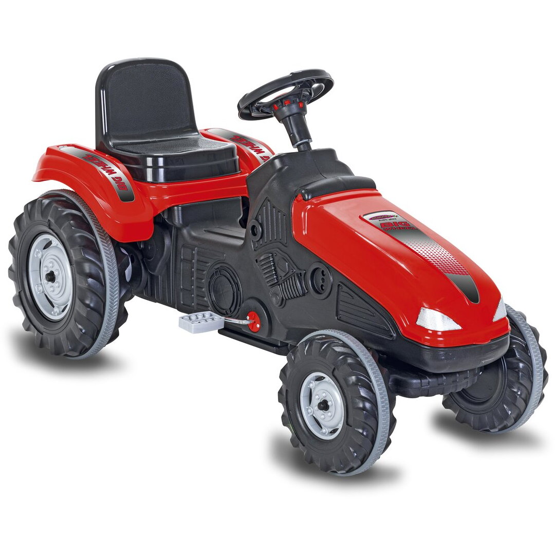 Tractor cu Pedale Big Wheel Rosu   3+