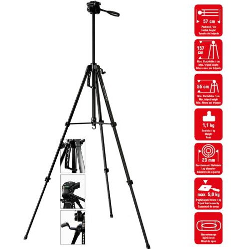 Trepied Foto Lightweight 3001S Negru
