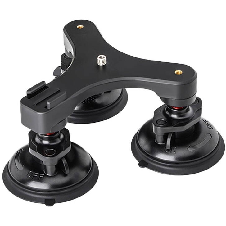 Uchwyt samochodowy Sunnylife z potrójną przyssawką do kamer, telefonów itp. (ZJ771)