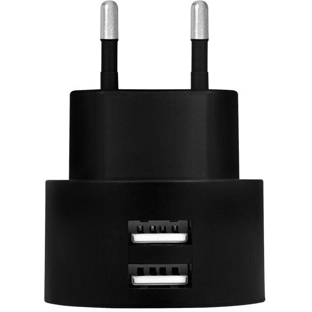 USB Wall Charger 2-port black PA0218