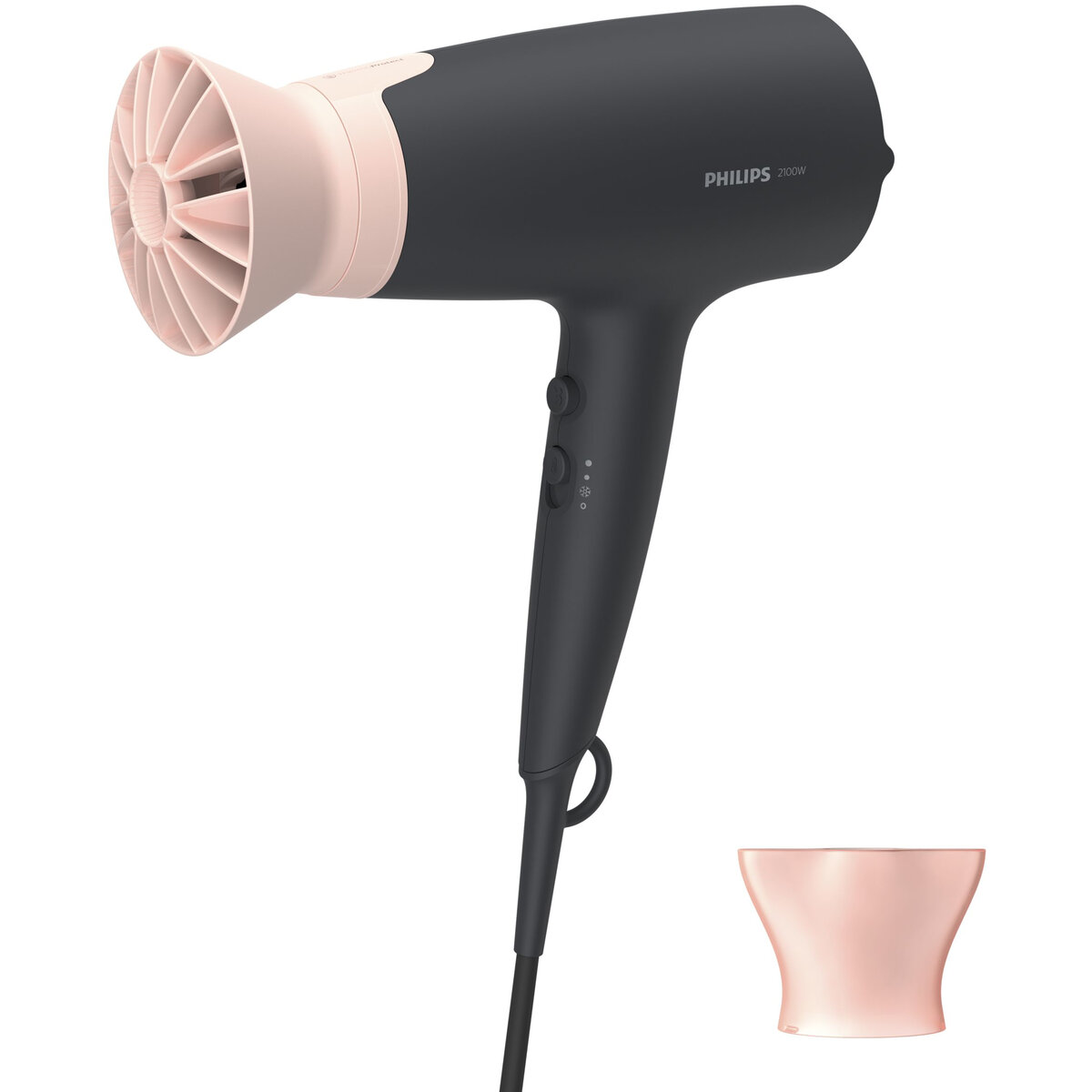 Uscator de Par BHD350/10 6 viteze 6 trepte temperatura 2100W Black Pink