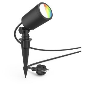 WLAN Garden Light, Garden Spotlight + Ground Spike, Waterproof, Coloured, D