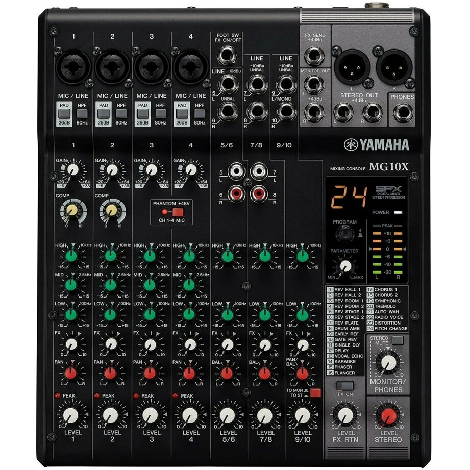 Yamaha MG10X CV - 10-channel mixing console