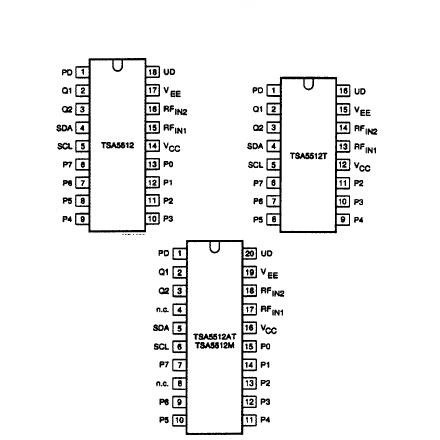 CIRCUIT PLL 1.3GHZ BIDIRECTIONAL IIC,  TSA551