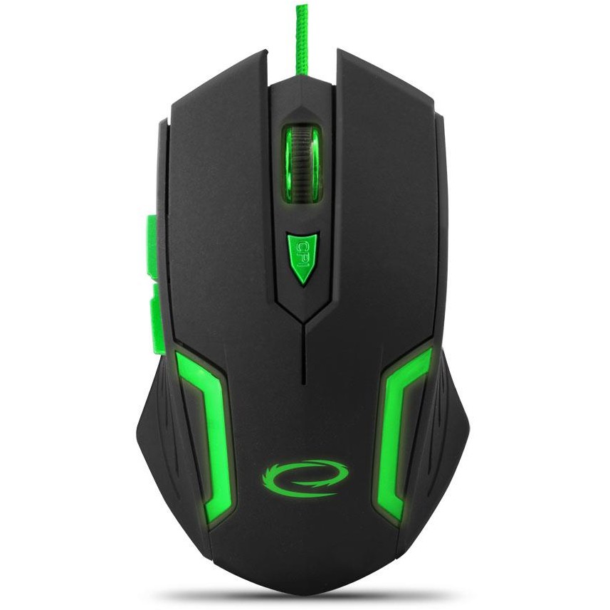 Mouse Fighter Green Mx205 USB Negru/Verde