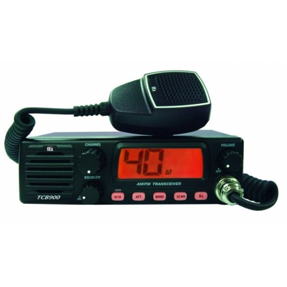 Statie radio CB TCB-900, Alimentare 12 - 24V si difuzor frontal