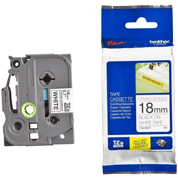 TZE-241 LAMINATED TAPE 18MM 8M